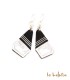 Boucles d’oreilles Ethniques Touareg en Argent et Bois d'Ebène.