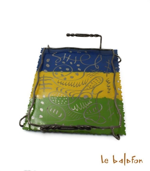 Plateau en Métal peint Upcycling
