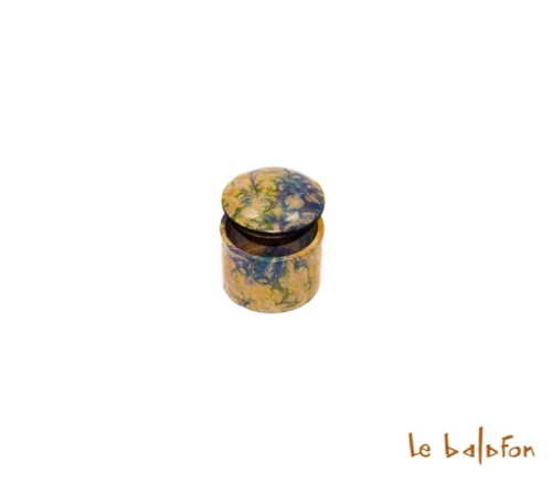 boîte en cuir tie and dye