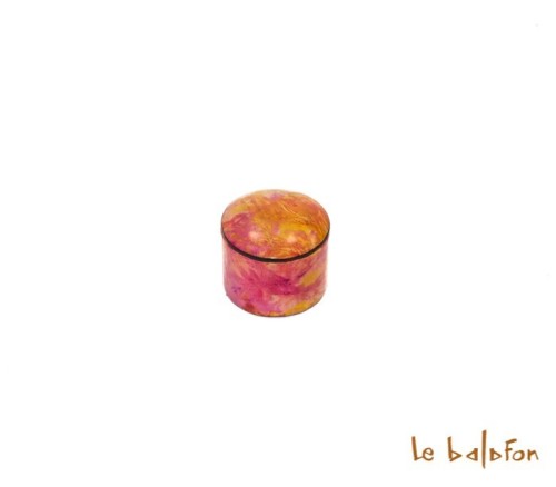 boîte en cuir tie and dye