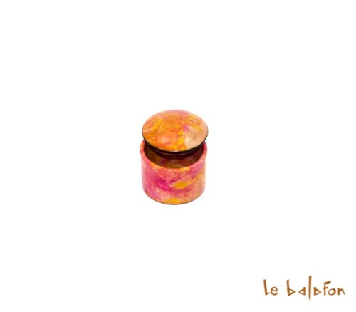boîte en cuir tie and dye