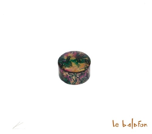 boîte en cuir tie and dye