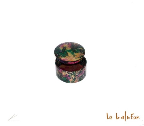 boîte en cuir tie and dye