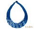 collier cuir et perles de verre africaines