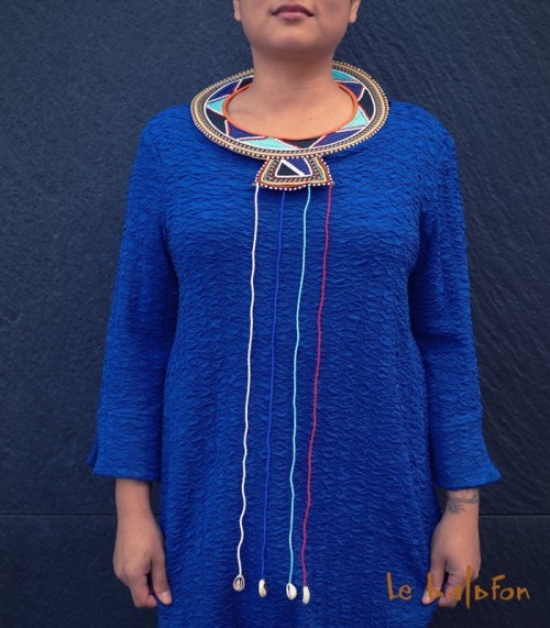 Collier plastron ethnique Massaï