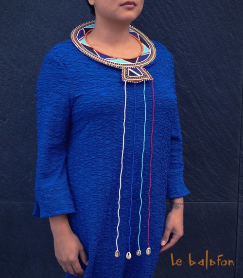 Collier plastron ethnique Massaï