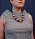 collier ethnique africain artisanal grosses perles