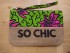 Pochette wax et toile de jute