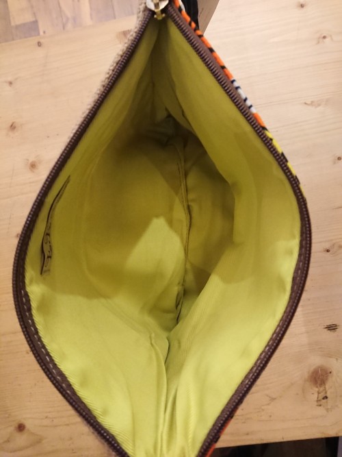 Pochette wax et toile de jute