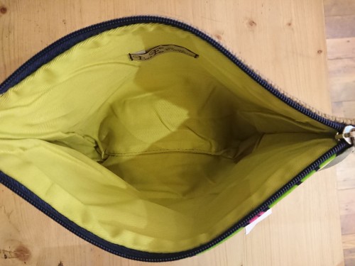 Pochette wax et toile de jute