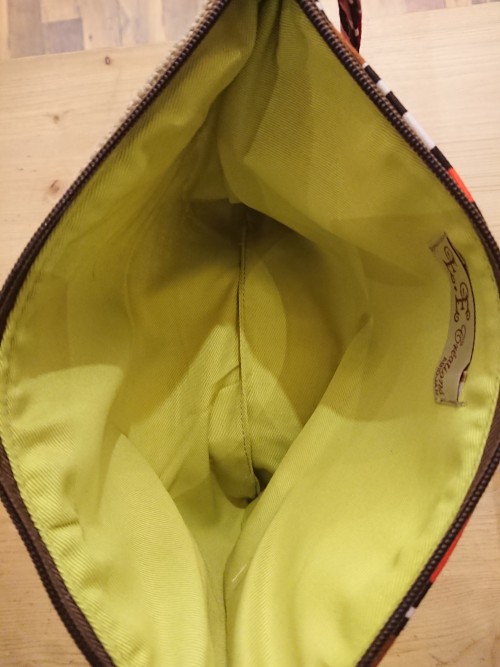 Pochette wax et toile de jute