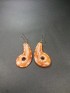 boucles d'oreilles ethniques os pendantes
