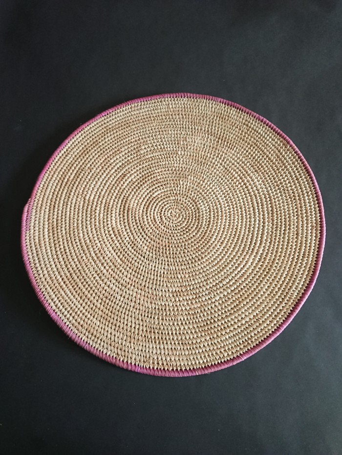 Set de table rond en osier | vannerie du burkina faso