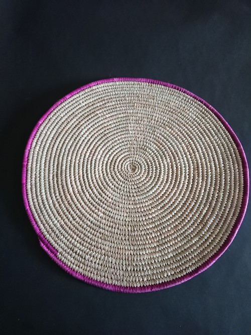 Set de table rond en osier | vannerie du burkina faso