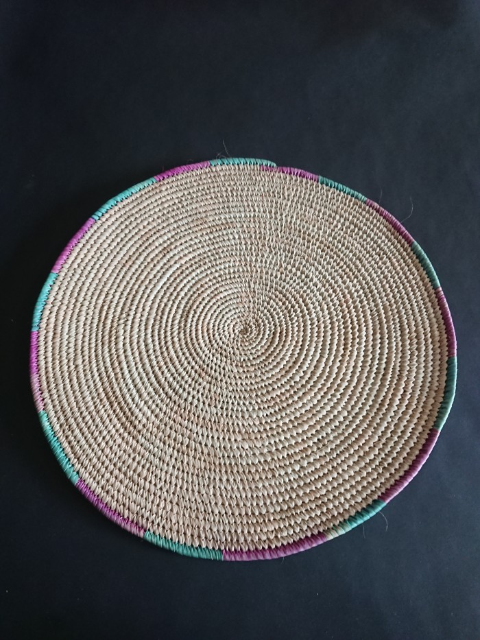 Set de table rond en osier | vannerie du burkina faso