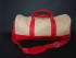 Sac de voyage en toile de jute et cuir