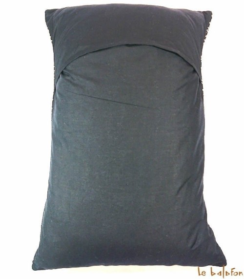housse de coussin ethnique africain bogolan