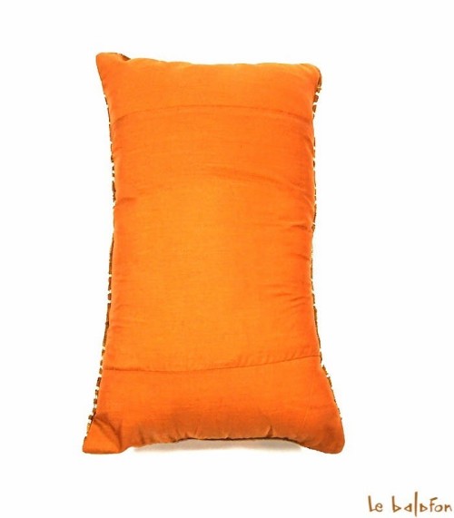 housse de coussin ethnique africain bogolan