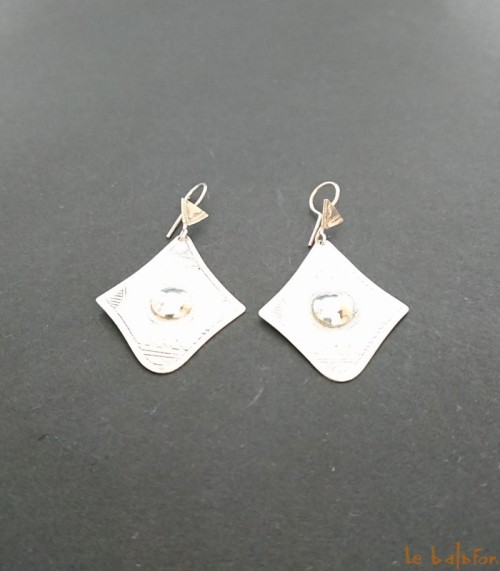 Boucles d’oreilles Ethniques Touareg en Argent