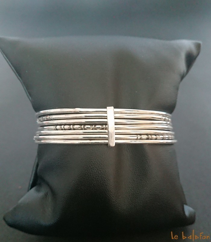 Bracelet en Argent Touareg entrlacés