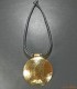 Collier africain avec pendentif laiton