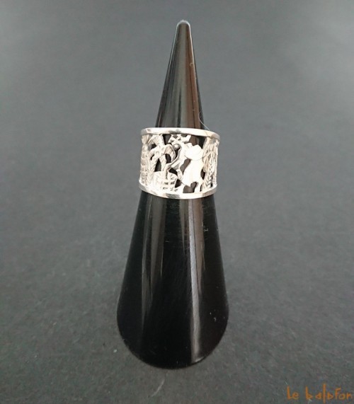 Bague ethnique en argent