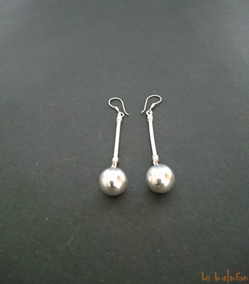 Boucles d'oreilles ethniques en argent