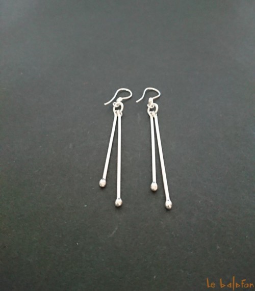 Boucles d'oreilles ethniques en argent