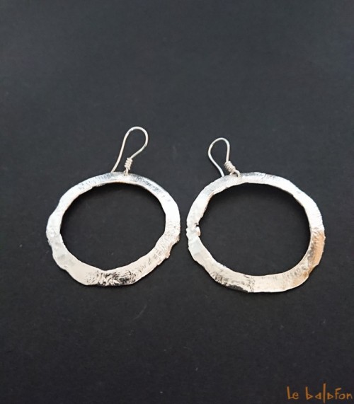 Boucles d'oreilles ethniques en argent