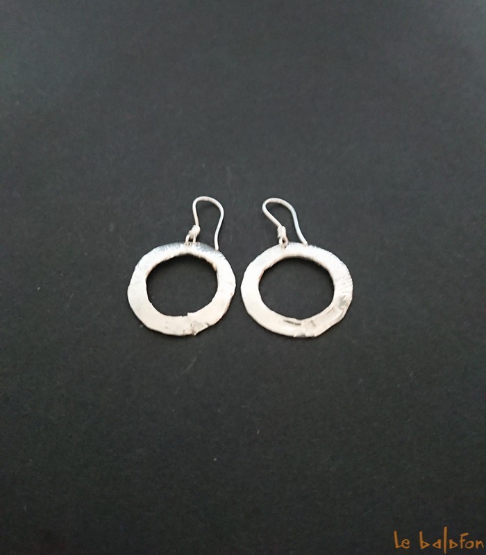 Boucles d'oreilles ethniques en argent