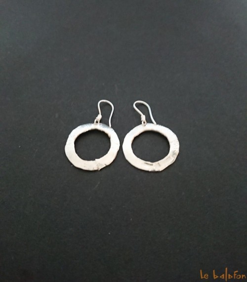 Boucles d'oreilles ethniques en argent