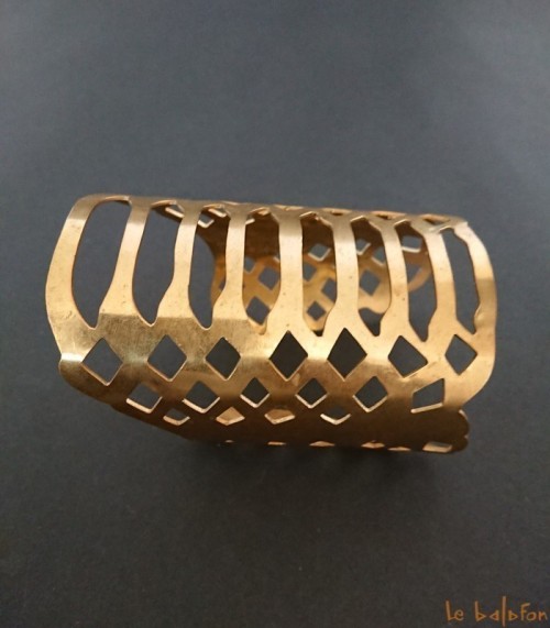 Bracelet manchette en laiton