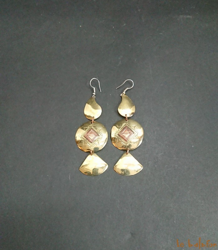 Boucles d'oreilles africaines Mali
