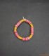 Bracelet africain multicolore en perles de verre recyclées