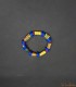 Bracelet africain multicolore en perles de verre recyclées