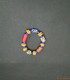 Bracelet africain multicolore en perles de verre recyclées