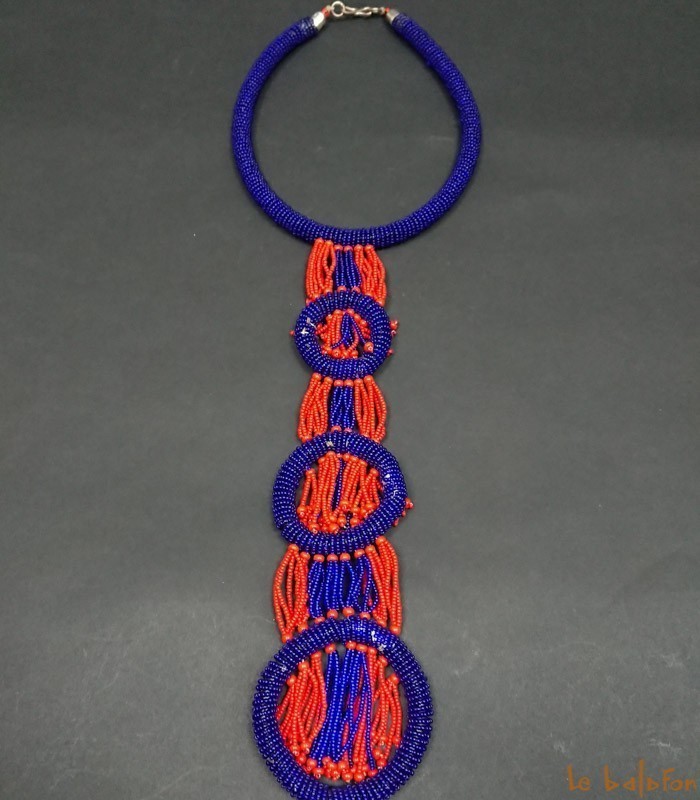 collier cravate Massaï ethnique