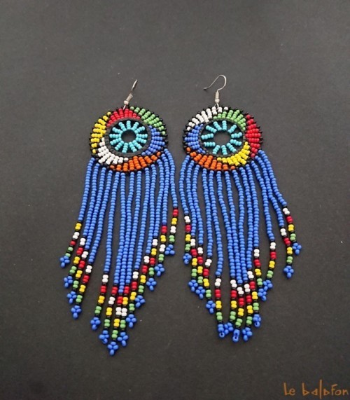 Boucles D'oreilles En Turquoise Naturelle - Artisanat Authentique, Occasion