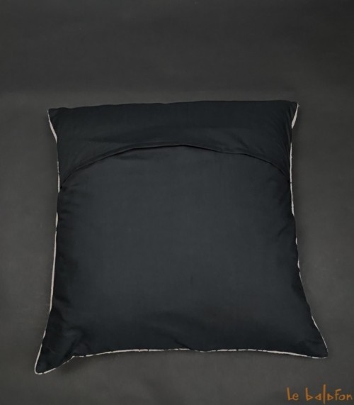 housse de coussin ethnique africain bogolan