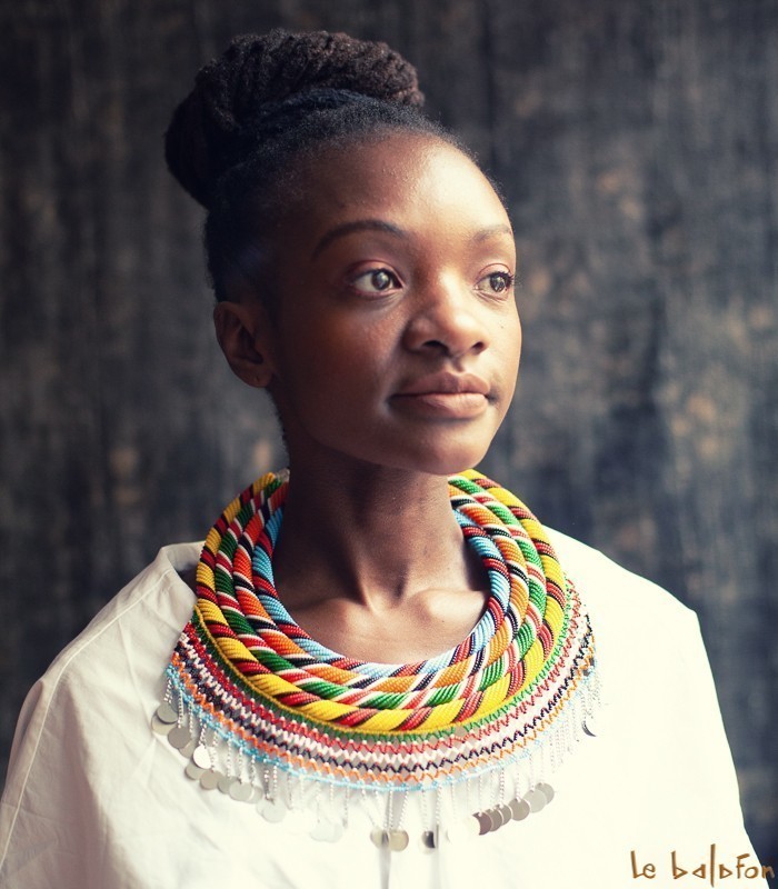 Collier plastron ethnique Samburu