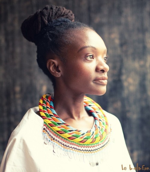 Collier plastron ethnique Samburu