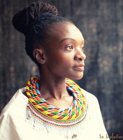 Collier plastron ethnique Samburu