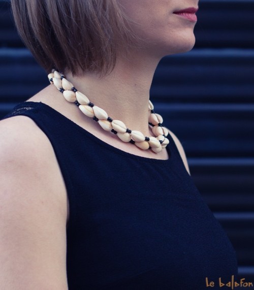 Collier coquillage africain