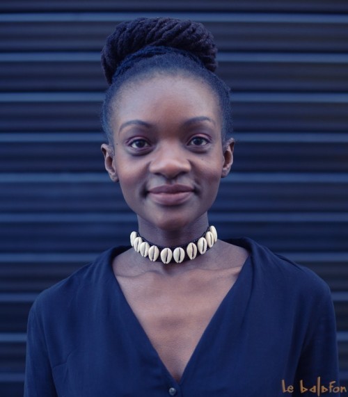 Collier coquillage africain