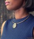 collier ethnique africain en laiton