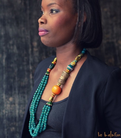 collier sautoir africain