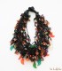 Collier africain multi rangs en perles de verre