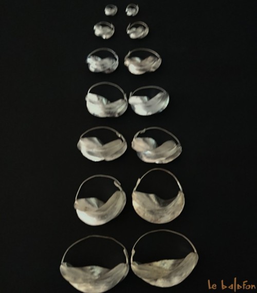 Boucles d'oreilles Peul créoles argenté