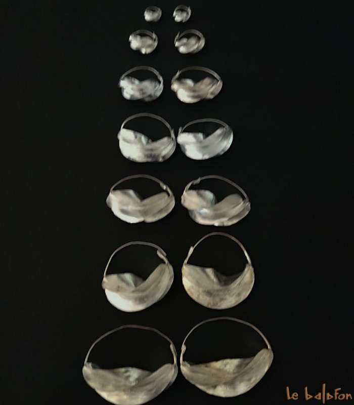 Boucles d'oreilles Peul créoles argenté