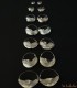 Boucles d'oreilles Peul créoles argenté